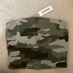 Camo tube top